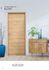 Bloc-porte H.204 X l.93 cm décor plaqué chêne ALTAÏ âme pleine poussant gauche - SMIS