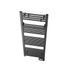 Sèche-serviettes à inertie fluide FLOBAIN 2 500W avec 2 patères noir - NOIROT
