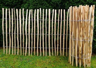 Clôture jardin bois noisetier espacement 7/9 cm - 1200 x 5000 mm