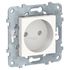 Prise électrique sans terre blanc - Unica SCHNEIDER ELECTRIC