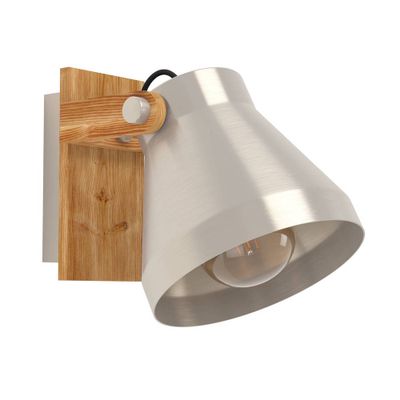Applique CAWTON bois / métal E27 40W EGLO