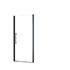 Porte de douche pivotante 100x192 cm profilé noir verre transparent 5 mm New Style - SCHULTE