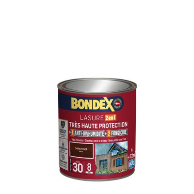 Lasure très haute protection 8 ans chêne foncé 1 L - BONDEX