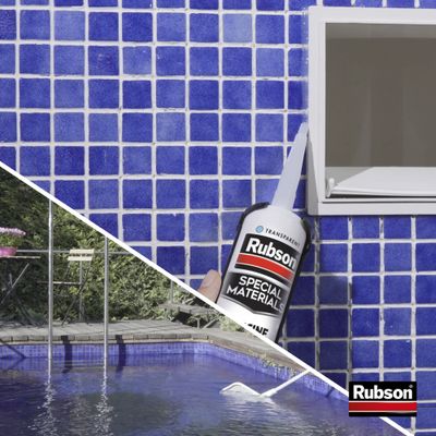 Mastic d'étanchéité Extrême spécial piscine transparent 280 ml RUBSON