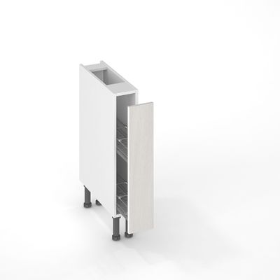 Façade effet bois blanc pour meuble range-épices Nature muratti-04 70 x 15 cm OFITRES