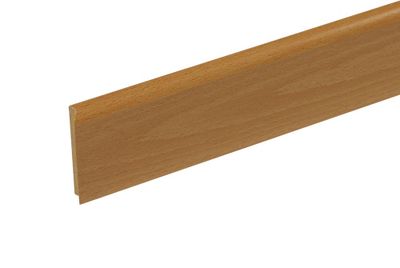 Plinthe bois MDF stratifiée décor hêtre - Ép.9 x l.68 mm - L.2.00 m - Lot de 5 - AJ TIMBER