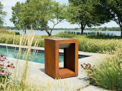 Brasero de cuisson Q2 corten avec grille ARTISS