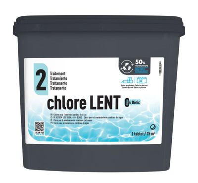 Chlore lent piscine - galets 250 g seau de 10 kg - GRE