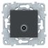 Prise antenne TV murale anthracite - Unica SCHNEIDER ELECTRIC