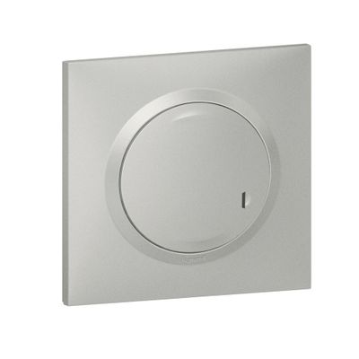 Variateur de lumière connecté sans neutre + plaque Aluminium - Dooxie with Netatmo LEGRAND