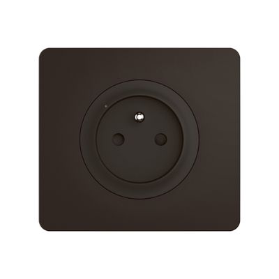 Prise électrique connectée encastrable avec terre + plaque Noir - Céliane with Netatmo LEGRAND