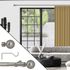 Kit tringle à rideaux extensible en métal de 1.20 à 2.10 m diam 25 à 28 mm Finition Nickel mat- MOBOIS