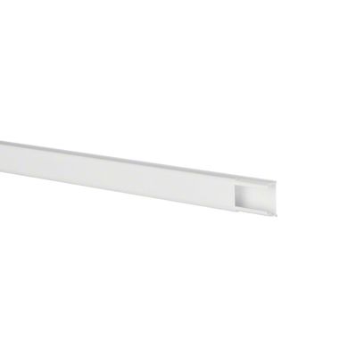 Moulure 12x20mm blanche 1 compartiment longueur 2m TEHALIT