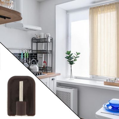 Piton adhésif en PVC Finition Marron par 4 - MOBOIS