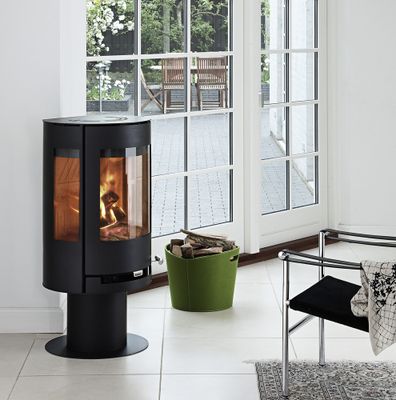 Poêle à bois sur pied 8 kW ADURO 9.3 7 étoiles flammes vertes - ADURO