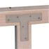 Platine d'assemblage en T 140 x 110 x 30 cm épaisseur 2 mm
