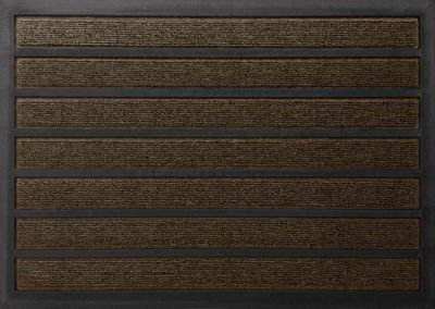 Paillasson Combi'absorbant 40 x 60 cm marron ID HOME