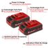 Ensemble 3 outils Brushless 18 V avec tour de rangement E-CASE : perceuse à percussion + perforateur + meuleuse d'angle (3 x 4,0 Ah) - EINHELL