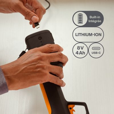 Sécateur électrique à batterie intégrée, à lame franche - FISKARS