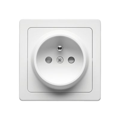 Prise 2 pôles + terre en saillie Blok blanc - DEBFLEX