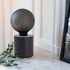 Lampe à poser cylindrique en métal noir E27 60W XANLITE