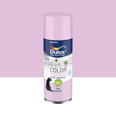 Bombe de peinture Color Touch rose satin 400 mL - DULUX VALENTINE