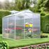 Serre jardin en aluminium et en polycarbonate 1 fenêtre de toit 2,39 m², Livraison à domicile incluse - HABRITA
