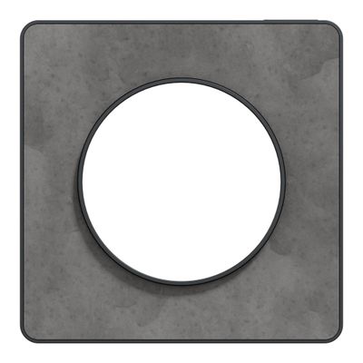 Plaque de finition 1 poste ardoise/ anthracite - Odace 2011 Touch SCHNEIDER ELECTRIC