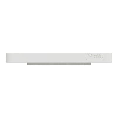 Plaque de finition 1 poste aluminium brossé/ blanc - Odace 2011 Touch SCHNEIDER ELECTRIC