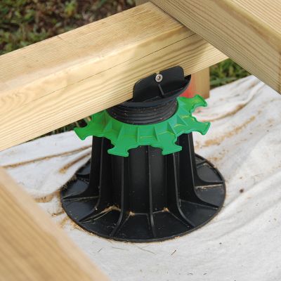 Plot terrasse pour lambourde réglable en hauteur de 80 à 140 mm - JOUPLAST