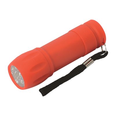 Lampe torche à piles LED rouge - RONDY