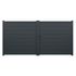 Portail battant aluminium MUGUET l.3,50 x H.1,78 m gris livraison directe à domicile GARDEN GATE 