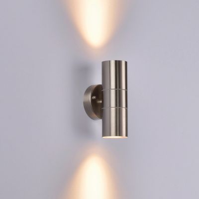 Applique extérieur GU10 2 lumières Harry nickel brossé IP44 2x35W - COREP