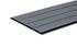 Lot planchettes lambris PVC gris anthracite pré-percées 153 - 10 x 250 x 4000 mm - DECEUNINCK
