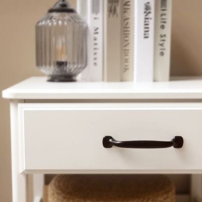 Poignée de meuble zamak noir mat entraxe 96 mm par 4 REI