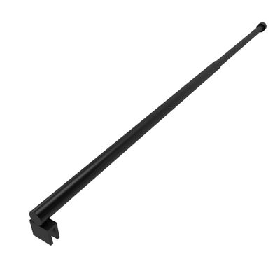 Barre de fixation murale noire extensible 70-100 cm paroi de douche à l'italienne AURLANE