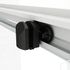 Roulettes doubles noires haut et bas porte de douche 6 mm - OCEA