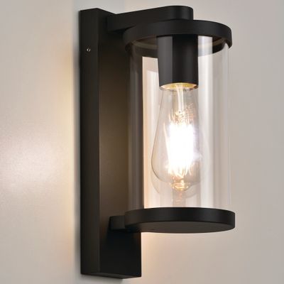 Applique extérieur E27 Lenny noir IP44 60W - COREP