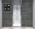 Porte de douche pivotante 90x195 cm profilé chrome verre sérigraphié 6 mm Serenity - OCEA