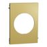 Plaque de finition centrale 1 poste Odace 2025 Architecte métal effet laiton - SCHNEIDER ELECTRIC