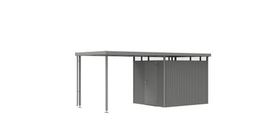 Auvent pour abri de jardin AVANTGARDE A8 GRISFONCE 2PORTE 8,37m² BIOHORT Livraison à domicile incluse