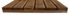 Dalle pin rainurée traitée autoclave brun - 44 x 500 x 500 mm - HENRY TIMBER