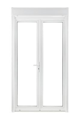 Porte-fenêtre PVC blanc 2 vantaux volet roulant intégré H.215 x l.120 cm CLOSY