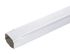 Tuyau de descente aluminium blanc 60 x 80 mm L. 2 m EDILIANS
