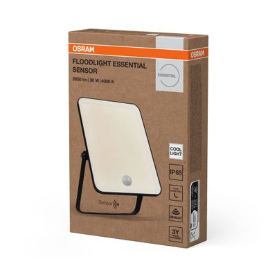 Projecteur extérieur LED détecteur de mouvement Floodlight noir IP65 2700 lumens blanc neutre - OSRAM