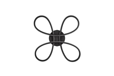 Plafonnier FLY noir LED 22W 2600 lumens blanc neutre - TRIO