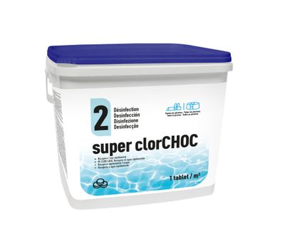 Chlore choc piscine - pastilles 20 g seau de 5 kg GRE