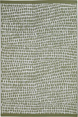 Tapis 120x180 vert et blanc JARDILINE