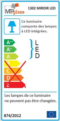 Miroir LED Barber Black diamètre 75 MP GLASS