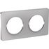 Plaque de finition 2 postes aluminium - Odace 2011 Touch SCHNEIDER ELECTRIC